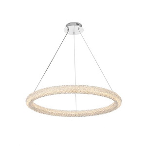 Bowen - 36W 1 LED Chandelier-2.5 Inches Tall and 32 Inches Wide - 1337821