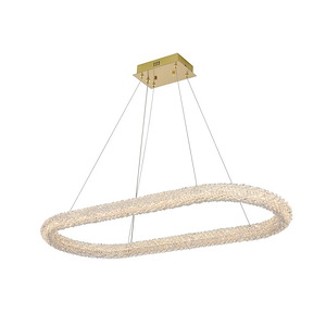 Bowen - 10W 1 LED Chandelier-2.5 Inches Tall and 18 Inches Wide - 1337824