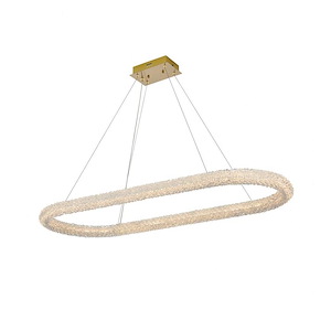 Bowen - 12W 1 LED Chandelier-2.5 Inches Tall and 20 Inches Wide