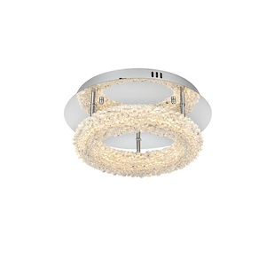 Bowen - 40W 1 LED Flush Mount-5.5 Inches Tall and 14 Inches Wide