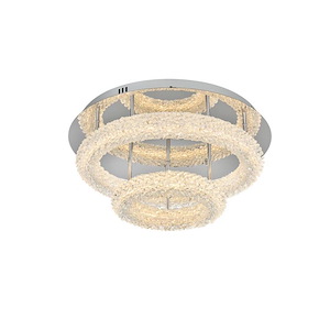 Bowen - 128W 2 LED Flush Mount-10 Inches Tall and 22 Inches Wide