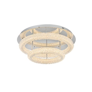 Bowen - 192W 2 LED Flush Mount-10 Inches Tall and 26 Inches Wide