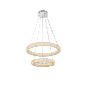 Bowen - 96W 2 LED Chandelier-12 Inches Tall and 24 Inches Wide - 1337840