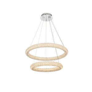 Bowen - 112W 2 LED Chandelier-12 Inches Tall and 28 Inches Wide