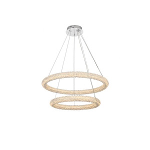 Bowen - 192W 2 LED Chandelier-12 Inches Tall and 32 Inches Wide