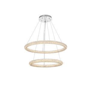 Bowen - 80W 2 LED Chandelier-12 Inch Tall and 35.5 Inch Wide - 1366254