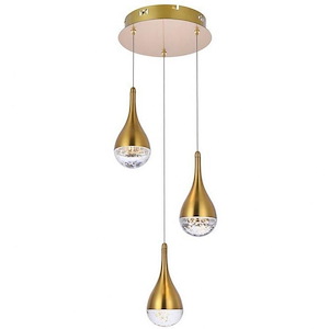 Amherst - 15W 3 LED Pendant In Modern Style-9 Inches Tall and 10 Inches Wide - 1302544