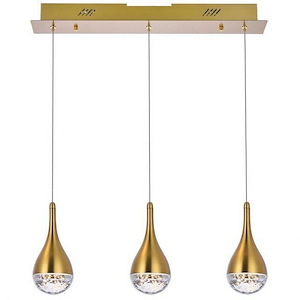 Amherst - 15W 3 LED Pendant In Modern Style-9 Inches Tall and 4.5 Inches Wide