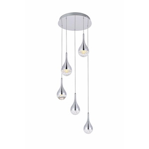 Amherst - 14.5 Inch 25W 5 Led Chandelier - 877703