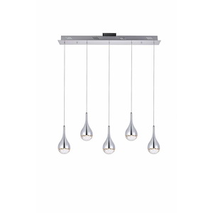 Amherst - 34 Inch 25W 5 Led Chandelier - 877704