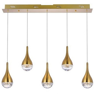 Amherst - 25W 5 LED Pendant In Modern Style-9 Inches Tall and 4.5 Inches Wide - 1302450