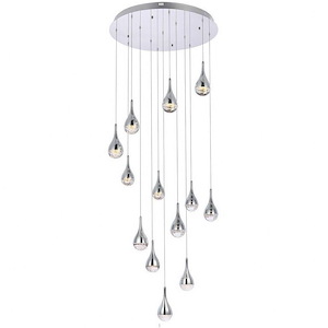 Amherst - 65W 13 LED Chandelier In Modern Style-9 Inches Tall and 30 Inches Wide - 1302311