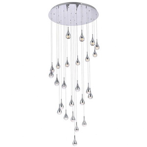 Amherst - 125W 25 LED Chandelier In Modern Style-9 Inches Tall and 42 Inches Wide - 1302591