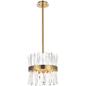 Serephina - 6 Light Round Pendant In Modern Style-12 Inches Tall and 12 Inches Wide