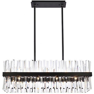 Serephina - 20 Light Rectangular Chandelier In Modern Style-12 Inches Tall and 12 Inches Wide