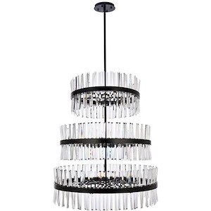 Serephina - 46 Light 3-Tier Chandelier In Modern Style-110.5 Inches Tall and 36 Inches Wide