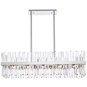 Serephina - 24 Light Rectangular Chandelier In Modern Style-12 Inches Tall and 12 Inches Wide