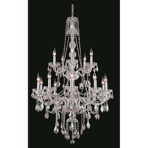 Verona - 15 Light Chandelier-52 Inches Tall and 33 Inches Wide