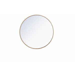 Eternity - 28 Inch Round Metal Frame Mirror - 877178