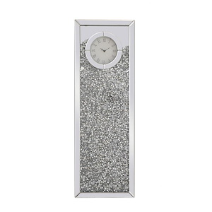 Modern - 12 Inch Rectangle Crystal Wall Clock - 877245