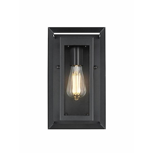 Etting - 1 Light Outdoor Wall Sconce-12 Inch Tall and 7 Inch Wide
