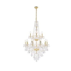 Verona - 15 Light Chandelier-52 Inches Tall and 33 Inches Wide - 1337894