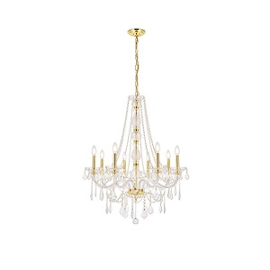 Verona - 8 Light Chandelier-34 Inches Tall and 28 Inches Wide