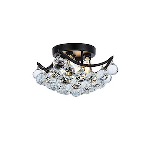 Corona - 4 Light Flush Mount-8 Inches Tall and 10 Inches Wide