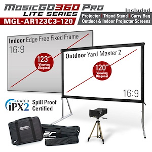 MosicGO 360 Pro Lite Series - Ultra Short Throw Projector and Screen Bundle