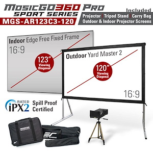 MosicGO 360 Pro Sport Series - Ultra Short Throw Projector and Screen Bundle