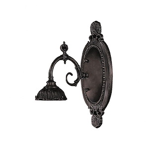 Mix-N-Match - 1 Light Wall Sconce in Traditional Style with Victorian and Vintage Charm inspirations - 8 Inches tall and 5 inches wide - 881758