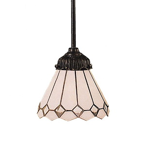 Mix- 9.5W 1 LED Mini Pendant in Traditional Style with Victorian and Vintage Charm inspirations - 23.5 Inches tall and 6 inches wide - 408278