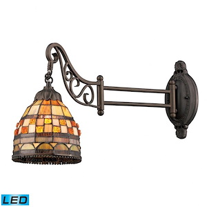 Jewelstone - 9.5W 1 LED Wall Sconce In Traditional Style-12 Inches Tall and 7 Inches Wide