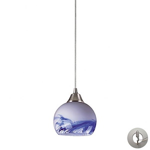 Mela - 9.5W 1 LED Mini Pendant in Transitional Style with Coastal/Beach and Eclectic inspirations - 6 Inches tall and 6 inches wide - 1160258