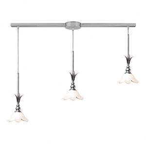 Balini - 3 Light Linear Chandelier-36 Inches Wide