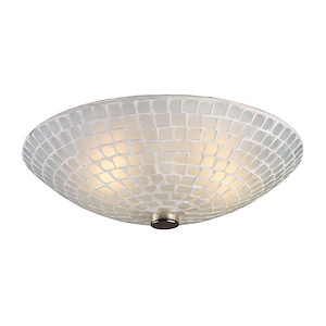 Fusion - 2 Light Semi-Flush Mount in Transitional Style with Art Deco and Boho inspirations - 4.5 Inches tall and 12 inches wide