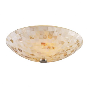 Capri - 2 Light Flush Mount in Transitional Style with Coastal/Beach and Boho inspirations - 5 Inches tall and 12 inches wide - 211576