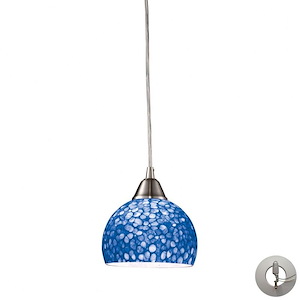 Cira - 9.5W 1 LED Mini Pendant in Transitional Style with Coastal/Beach and Eclectic inspirations - 6 Inches tall and 6 inches wide - 1208678
