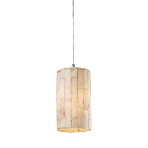 Coletta - 9.5W 1 LED Mini Pendant in Transitional Style with Coastal/Beach and Eclectic inspirations - 8 Inches tall and 4 inches wide - 408287