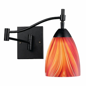 Celina - 1 Light Swingarm Wall Sconce In Contemporary Style-14 Inches Tall and 10 Inches Wide