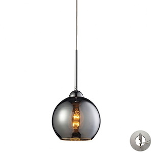 Cassandra - 1 Light Mini Pendant in Modern/Contemporary Style with Luxe/Glam and Mid-Century Modern inspirations - 9 Inches tall and 8 inches wide