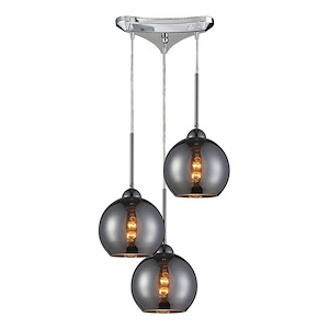 Cassandra - 3 Light Configurable Pendant In Modern Style-9 Inches Tall and 10 Inches Wide - 1273418