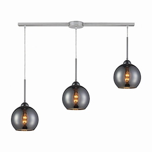 Cassandra - 3 Light Configurable Pendant In Modern Style-9 Inches Tall and 36 Inches Wide