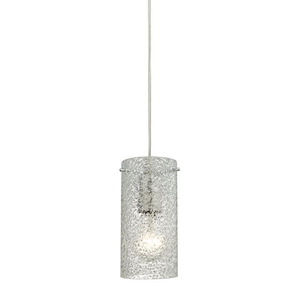 Ice Fragments - 1 Light Configurable Pendant In Coastal Style-8 Inches Tall and 5 Inches Wide