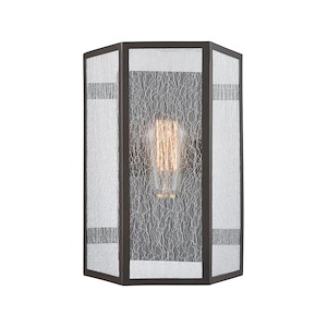 Spencer - 1 Light Wall Sconce in Modern/Contemporary Style with Luxe/Glam and Asian inspirations - 11 Inches tall and 8 inches wide