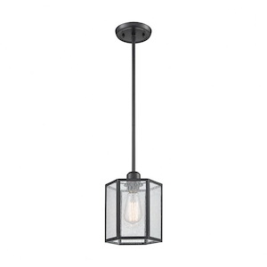 Spencer - 1 Light Mini Pendant in Modern/Contemporary Style with Luxe/Glam and Asian inspirations - 7 Inches tall and 6 inches wide