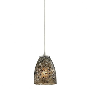 Fissure - 1 Light Mini Pendant in Transitional Style with Boho and Eclectic inspirations - 7 Inches tall and 5 inches wide - 1208483