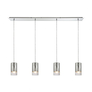 Tallula - 4 Light Linear Pendant in Modern/Contemporary Style with Boho and Eclectic inspirations - 9 Inches tall and 46 inches wide