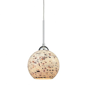 Spatter - 1 Light Mini pendant In Modern Style-8 Inches Tall and 7 Inches Wide - 1303297