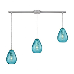 Lagoon - 4 Light Linear Pendant in Modern/Contemporary Style with Retro and Coastal/Beach inspirations - 9 Inches tall and 36 inches wide - 1035721